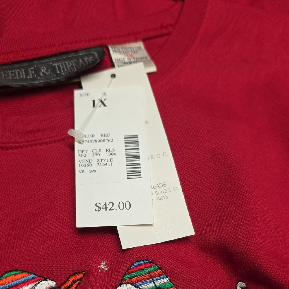Needle & Thread Deep Red Top - Picture 6 of 6